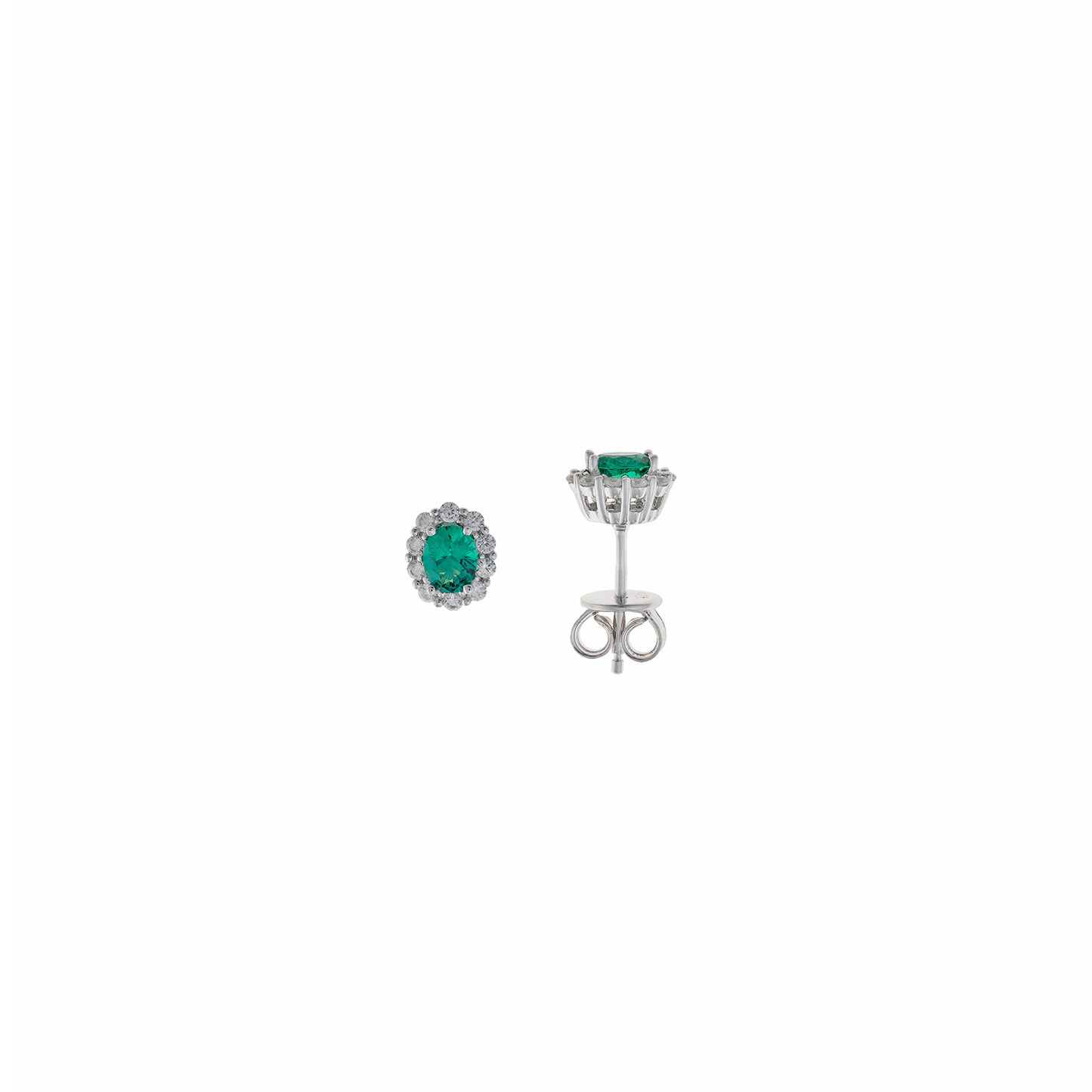 CROWN. Esmeralda earrings