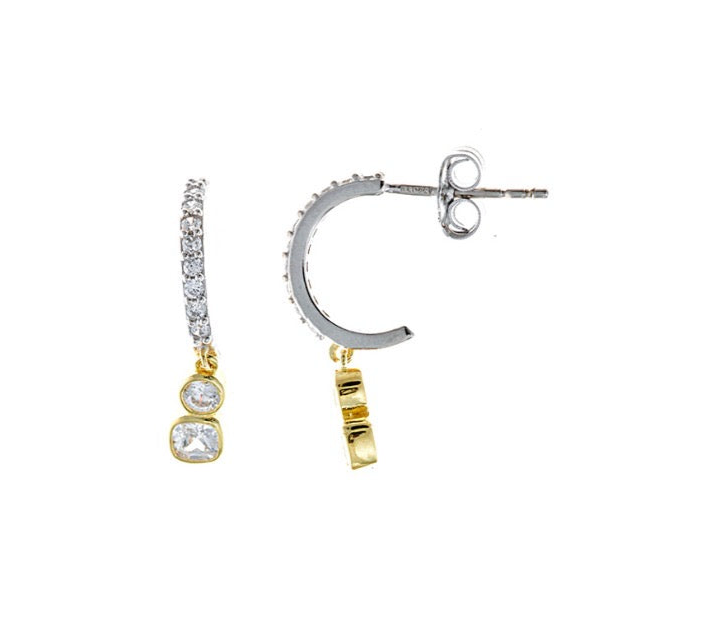 Silver Gold Hoop
