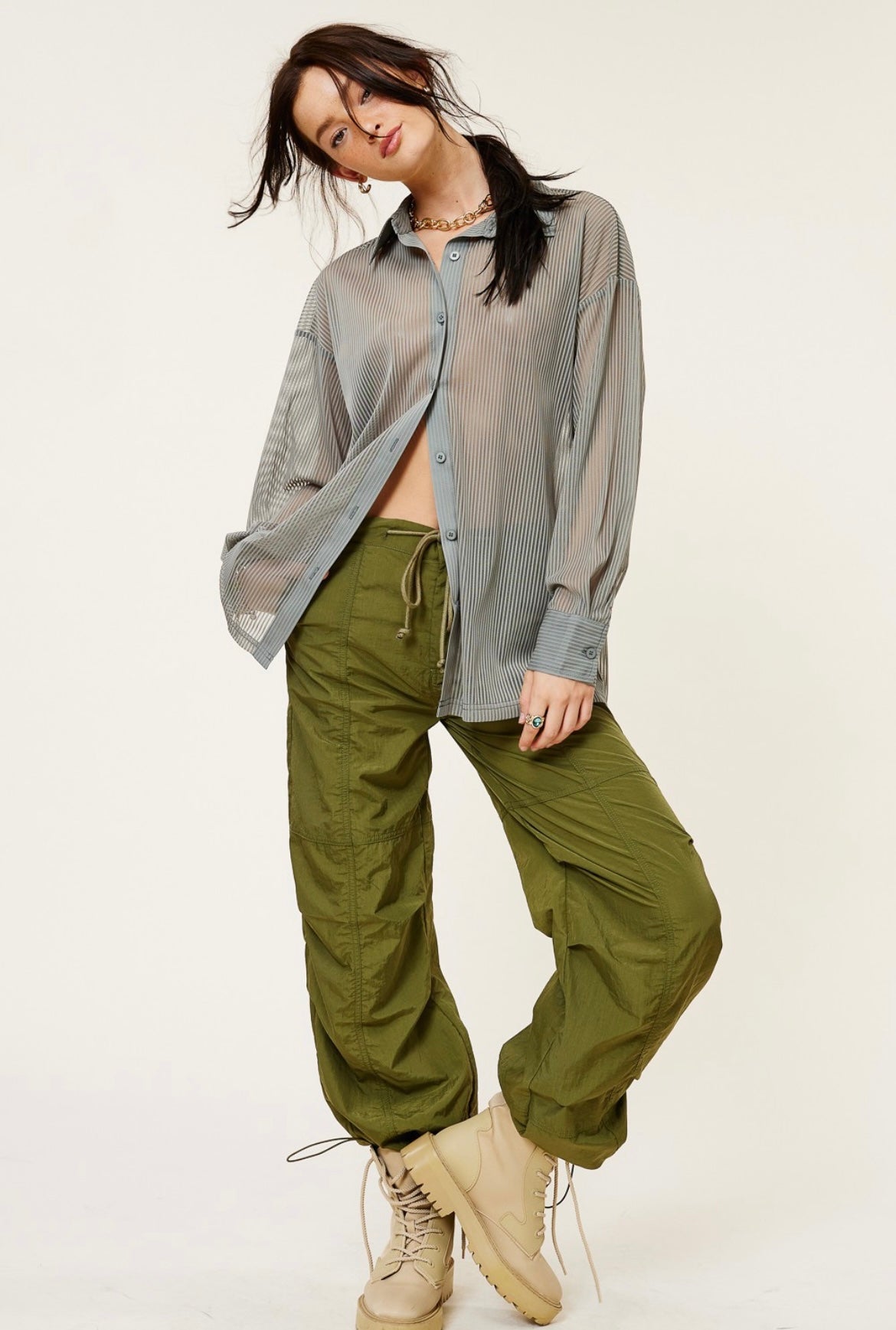 Olive Cargo Pants
