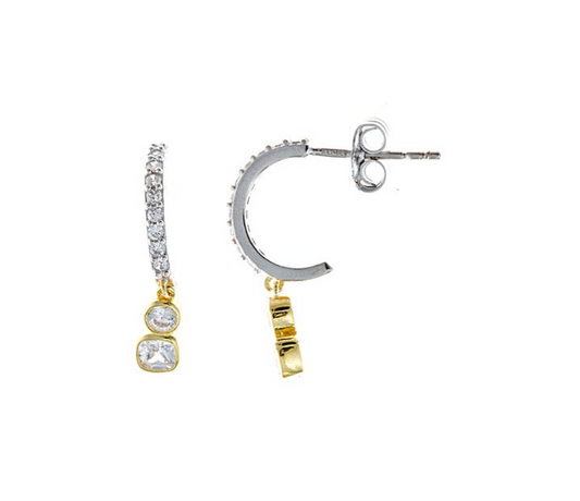 Silver Gold Hoop