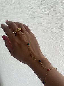 Multicolor hand chain