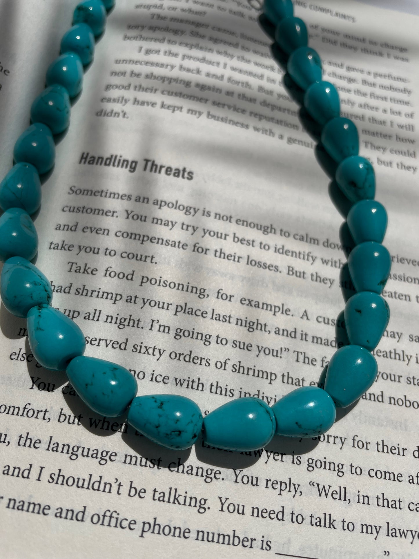 15" Long, 14mm Corn Natural Turquoise Necklace  Natural stones may vary in size, color or shape 15" long necklace & 5" extender 0.4"×0.55" (10mmx14mm) natural turquoise 60 grams weight Nickel, Lead & Chrome free